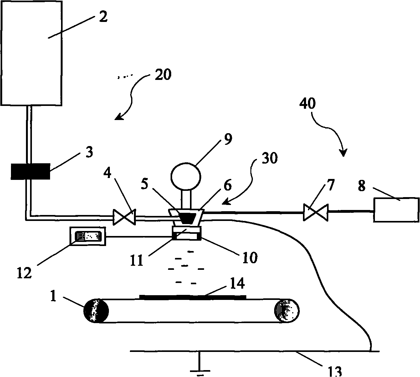 Spraying processing method and spraying machine for fabric dyeing and finishing