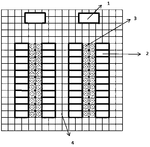 Underfloor air supply type data center with built-in partition plate air duct structure