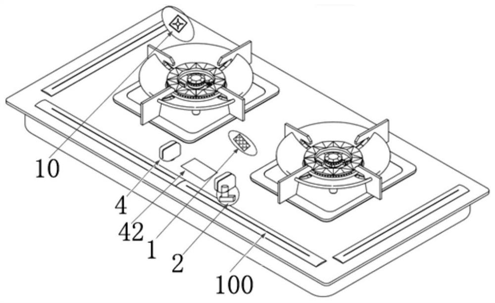 Smoke isolation control system, method and cooker using the system