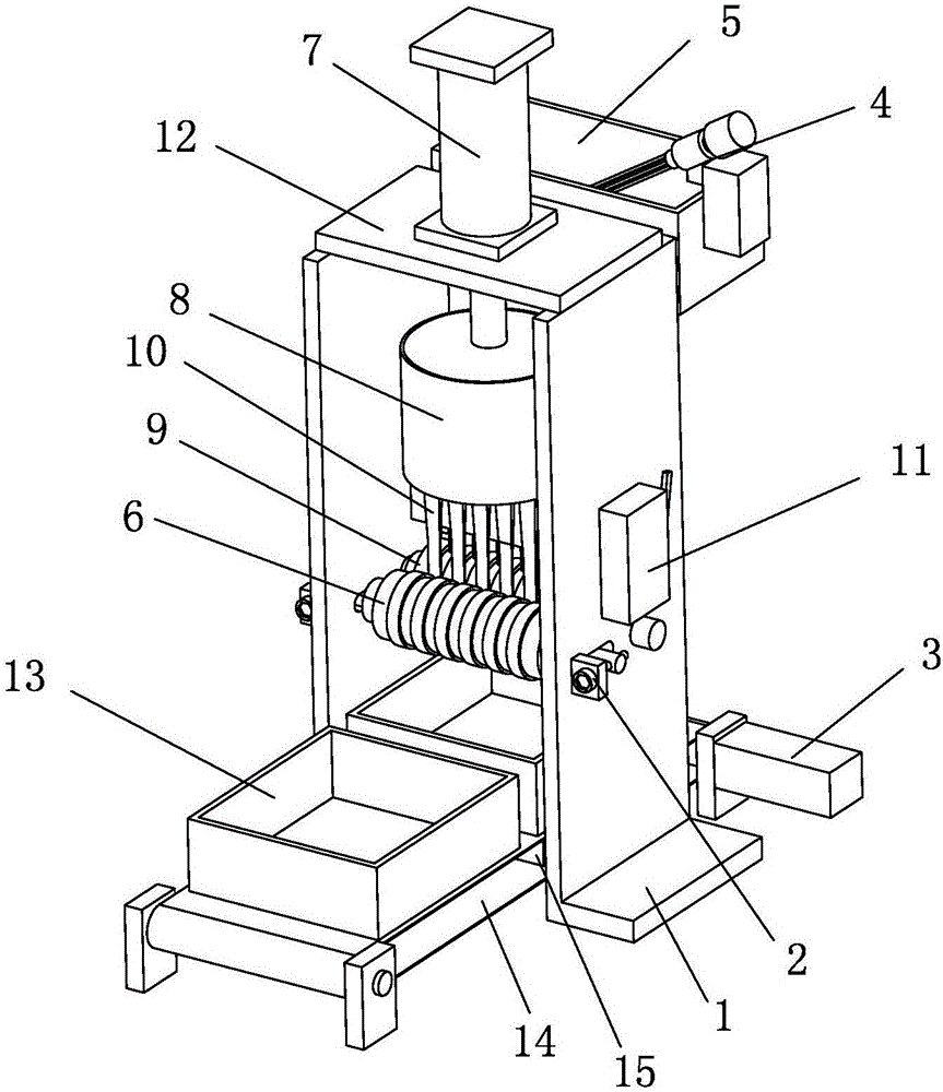 Quantitative shaping and making device for shredded eggs