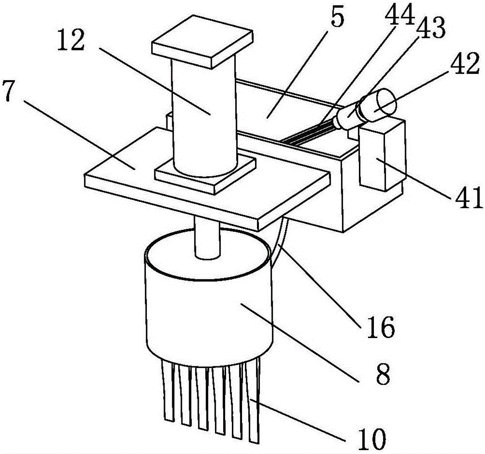 Quantitative shaping and making device for shredded eggs