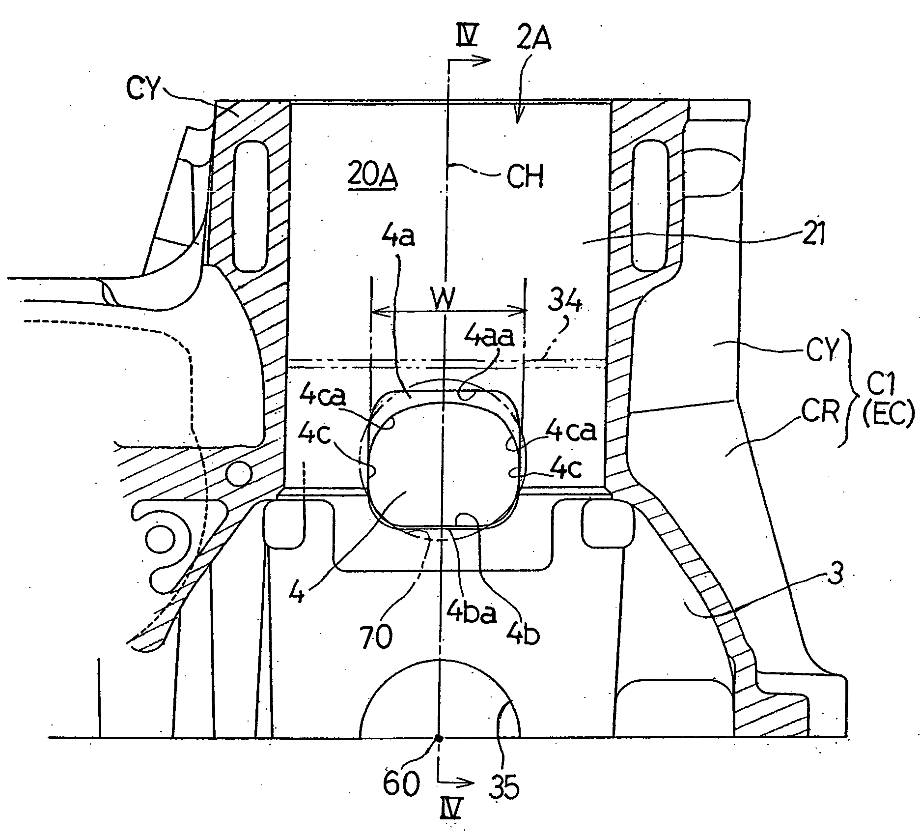 Multicylinder four-cycle combustion engine