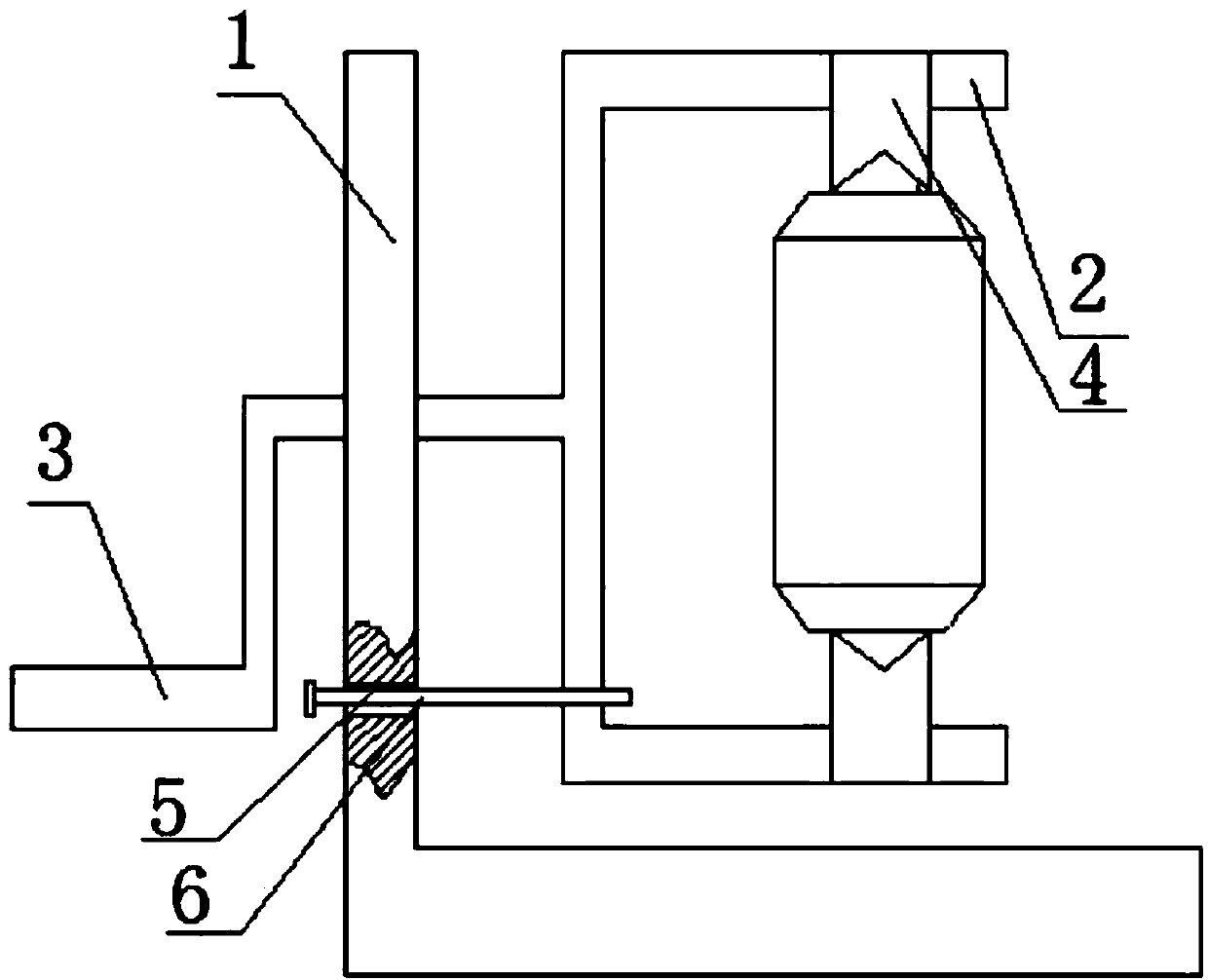 Gas filling mother tank containing rack