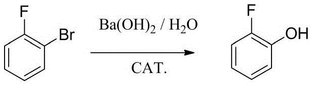 Tubular continuous o-fluorophenol production method