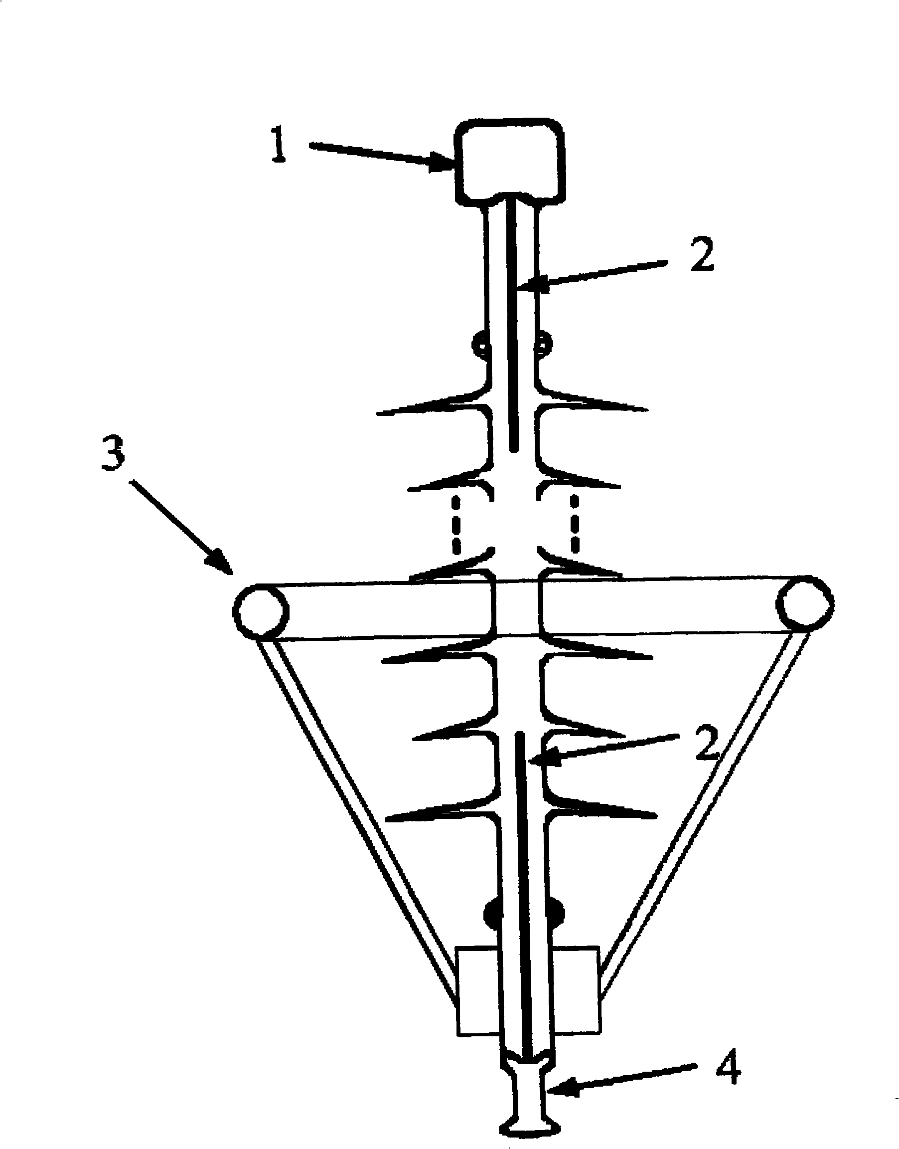 Internal electrode for composite insulator and equalizing ring configuring method as well as composite insulator thereof