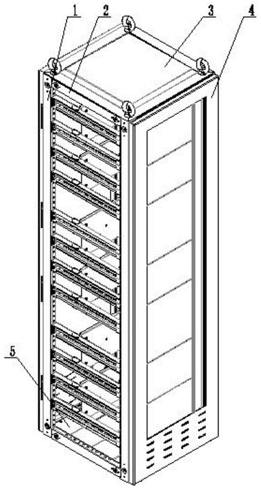 A 45-degree wing angle g-profile switchgear cabinet body