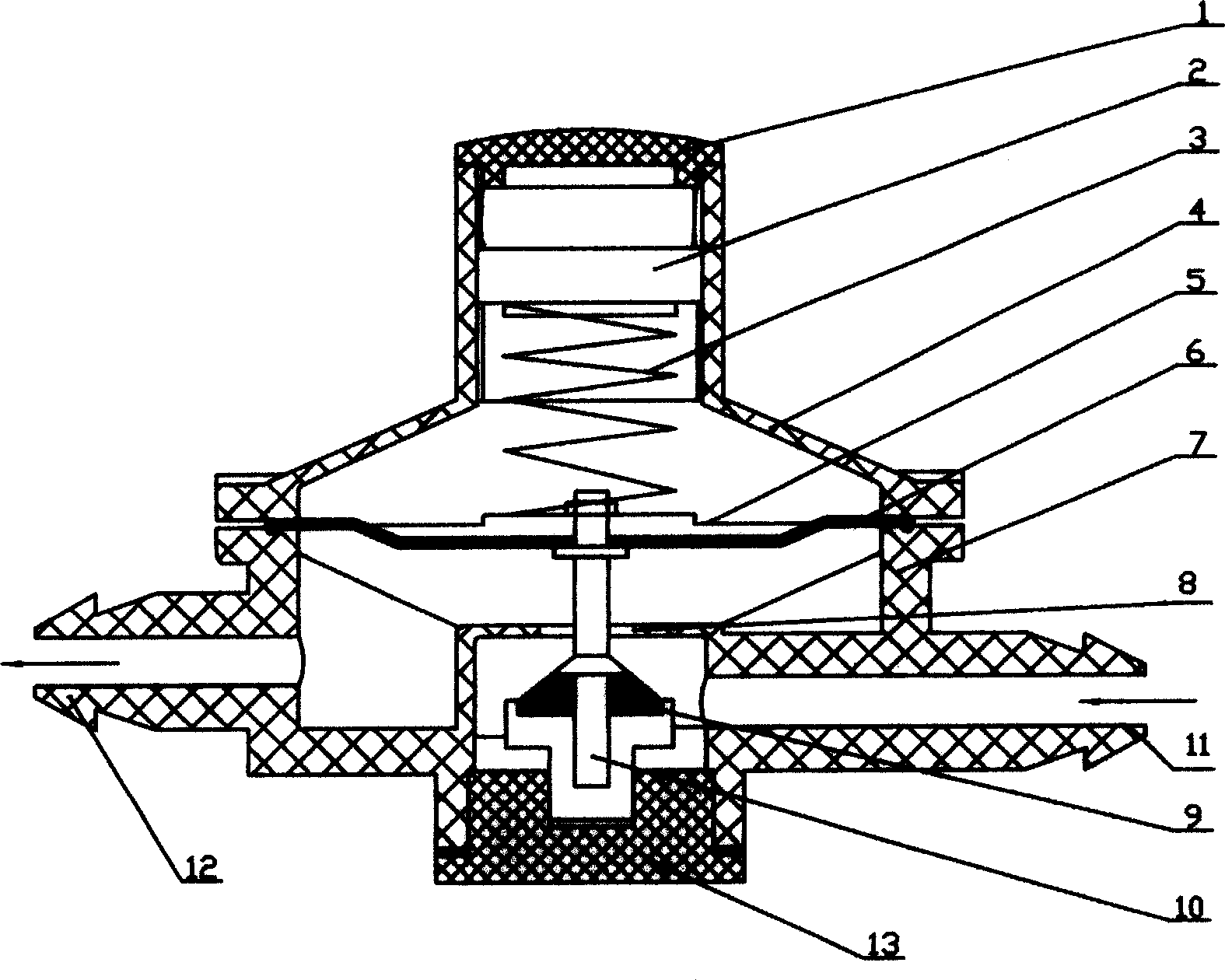 Marsh gas pressure regulator