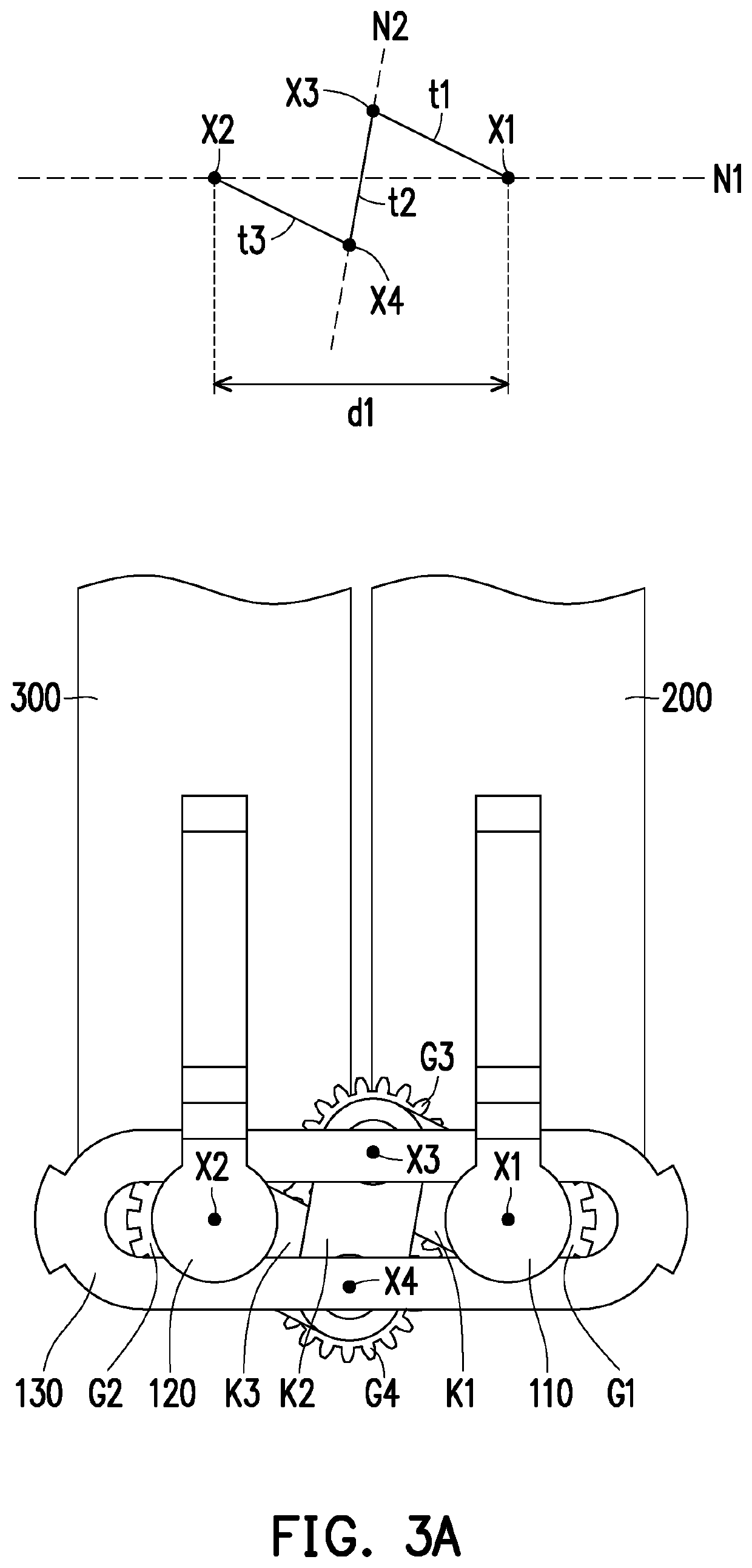 Dual-shaft hinge module and portable electronic device