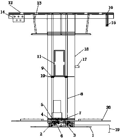 Rotating mechanism with automatic barrel installing, automatic barrel cover covering and automatic empty barrel replacing