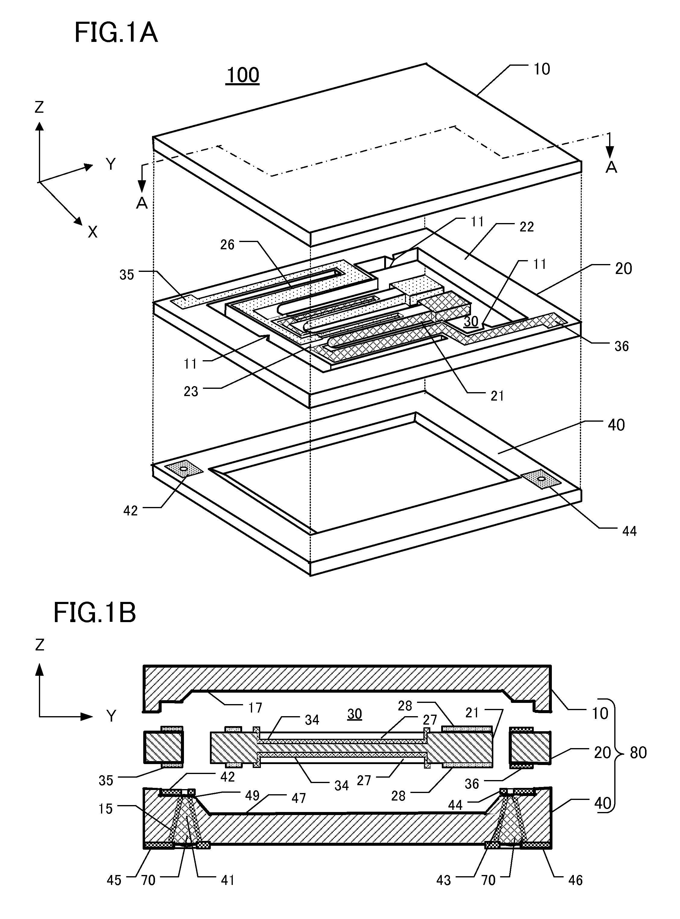 Piezoelectric frame and piezoelectric device incorporating same