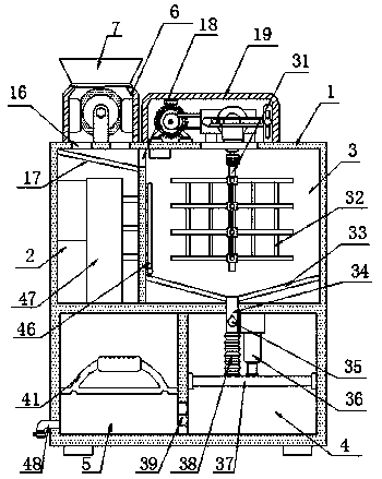 A processing device for LED encapsulation glue