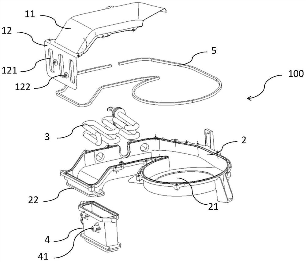 Drying channel cover plate, drying channel assembly and washing and drying all-in-one machine with same