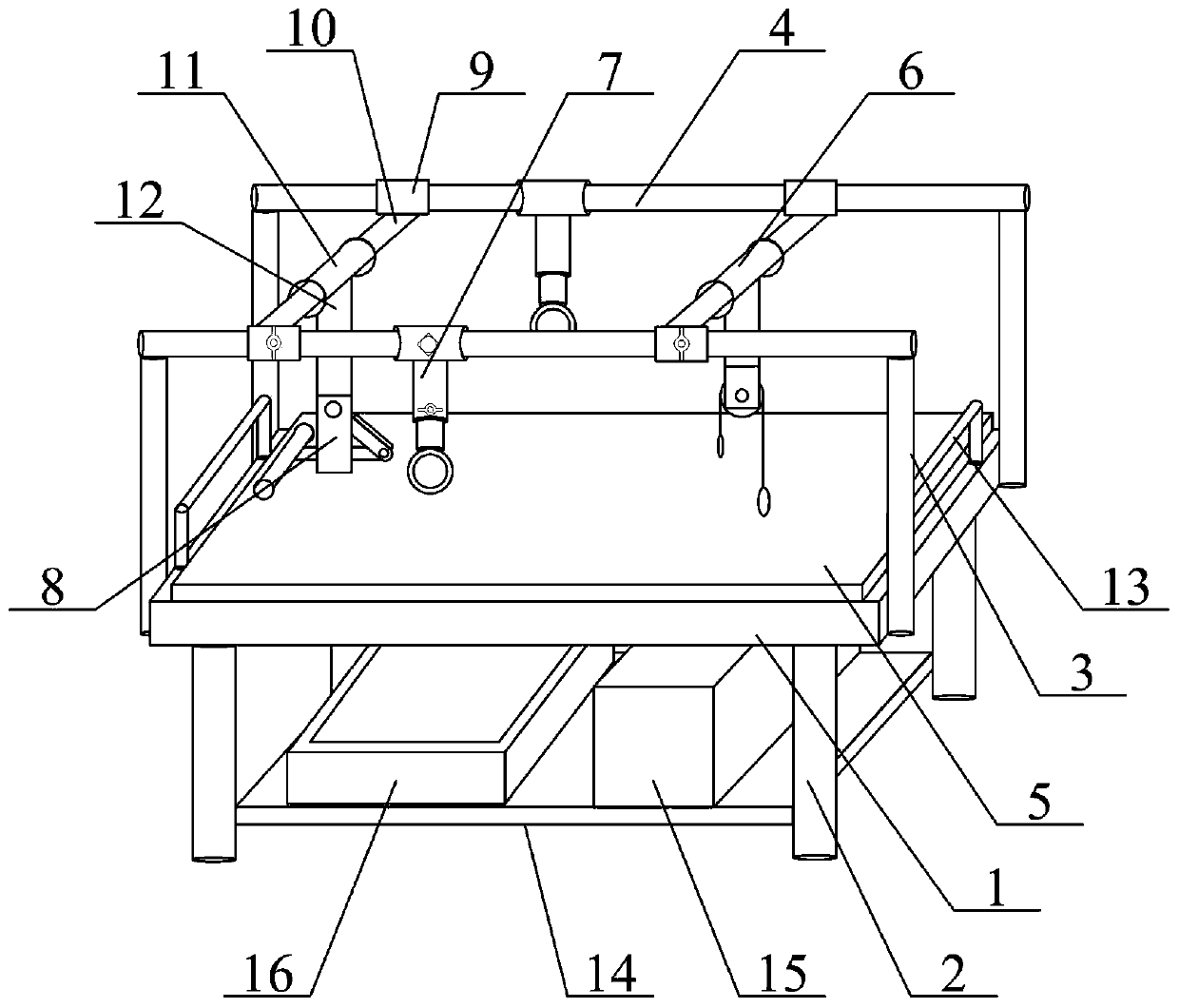 Orthopedic traction device having protection function