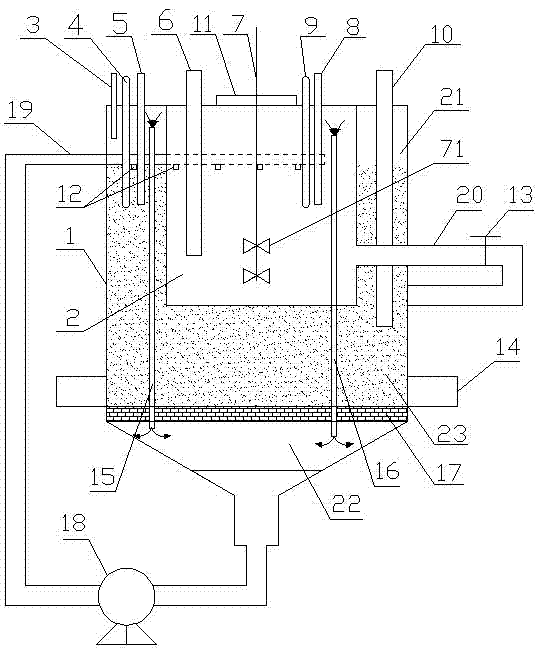 Dry-wet-coupled marsh gas fermentation device