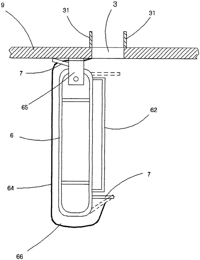 Design method for instant safe escape in shopping mall fire and escape ladder device for escape exit