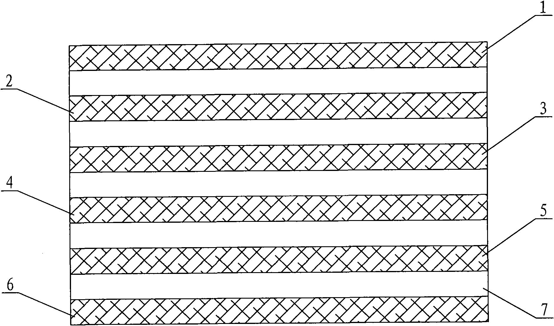 Waves-absorbing material for Ku waveband radar with film structure