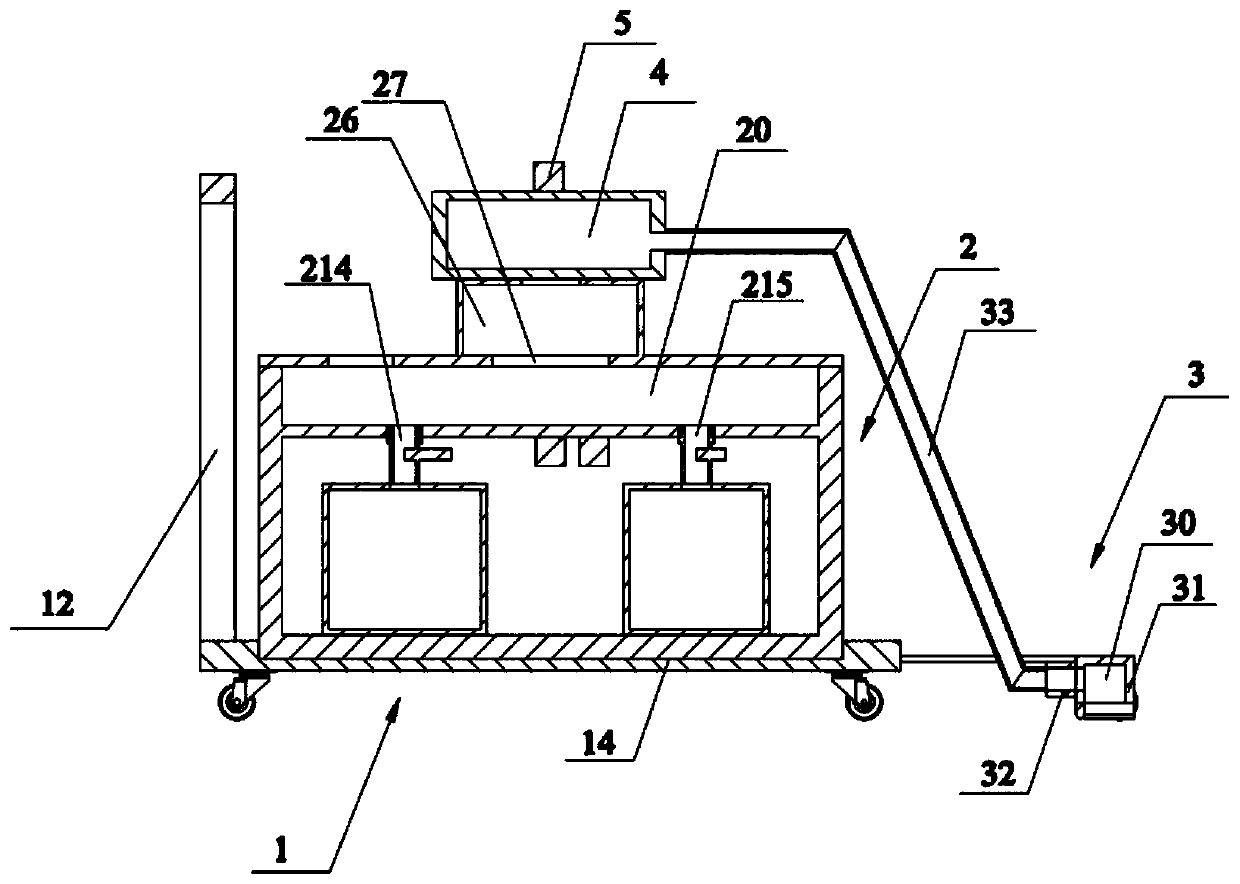 Water-absorbing and oil-absorbing machine for oil pressing plant