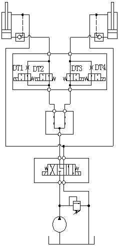 Speed classification system for crane balance weight oil cylinder synchronous movement and crane