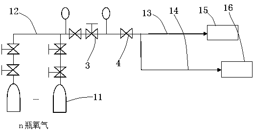 Steam oxygenating step-down pressure blowing system and method for boiler