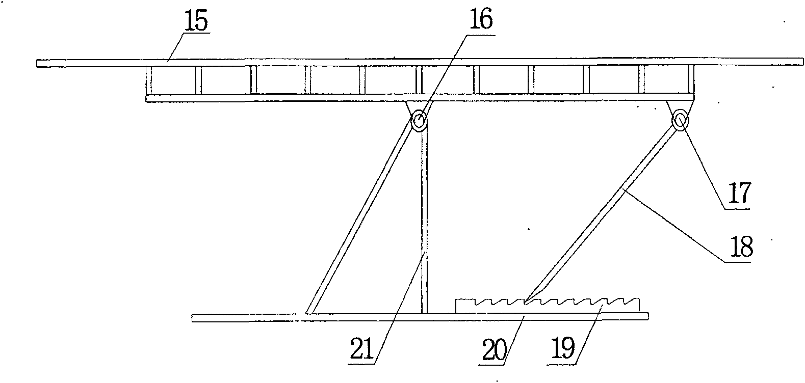 Slope adjustable tunnel fire hazard wind tunnel experimental device