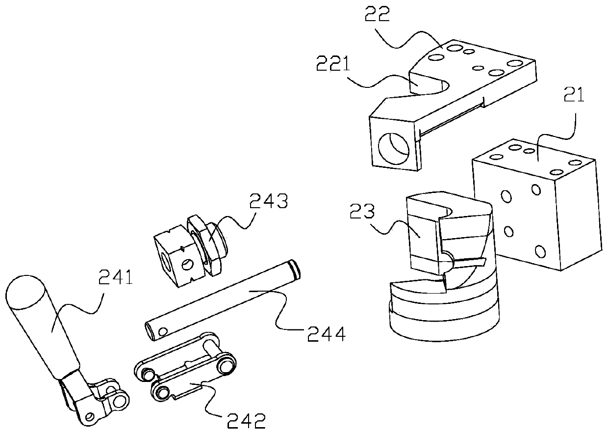 Lower switching valve device for detecting air tightness of precise three-way valve