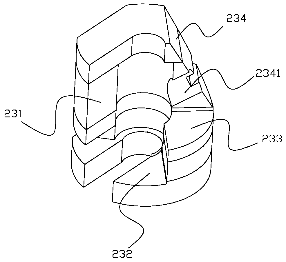 Lower switching valve device for detecting air tightness of precise three-way valve