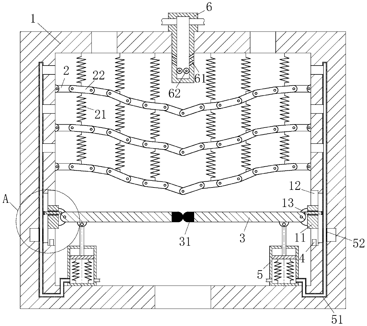 Vibration type furnace chamber garbage incinerator