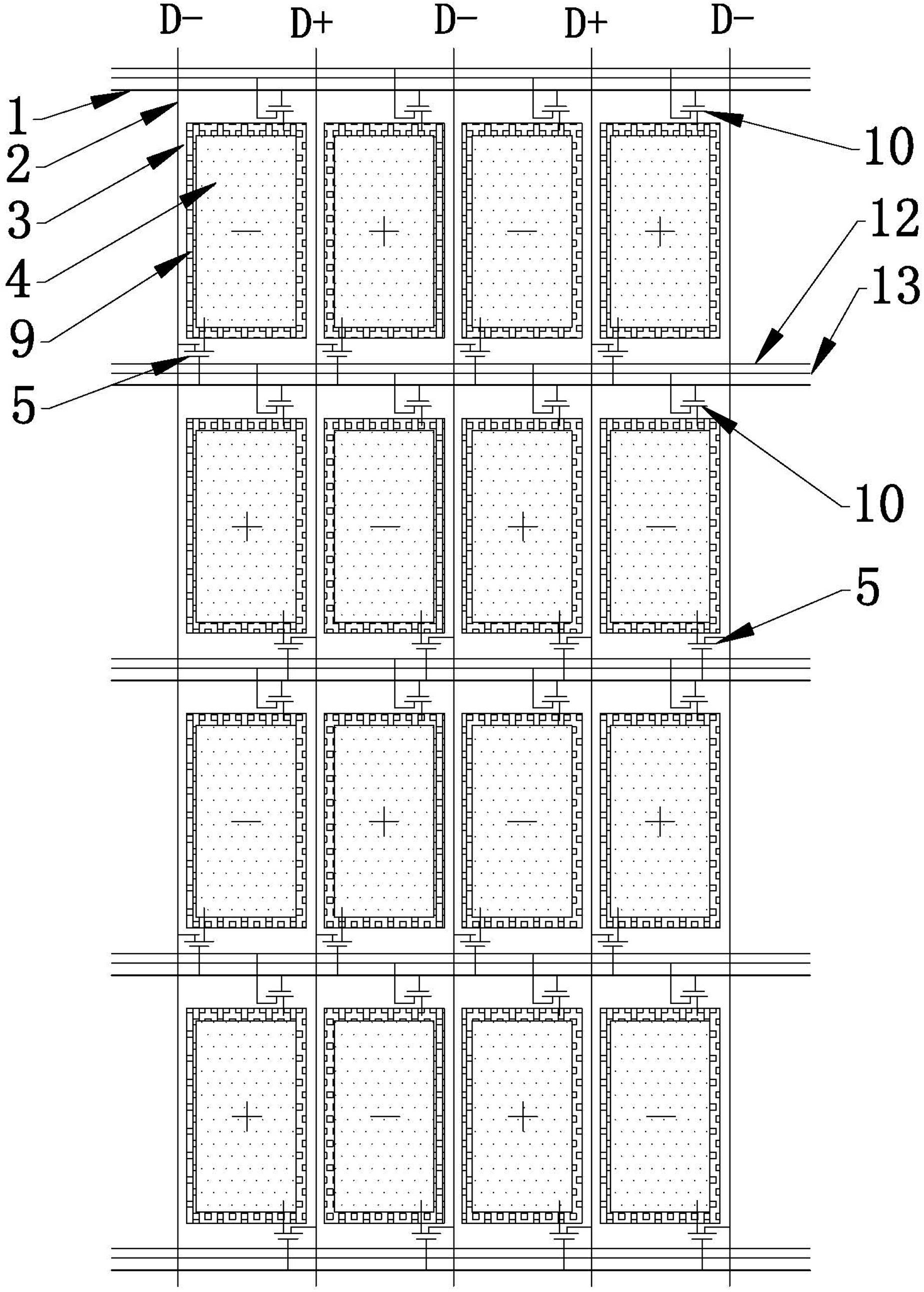 Pixel structure of blue-phase liquid crystal display