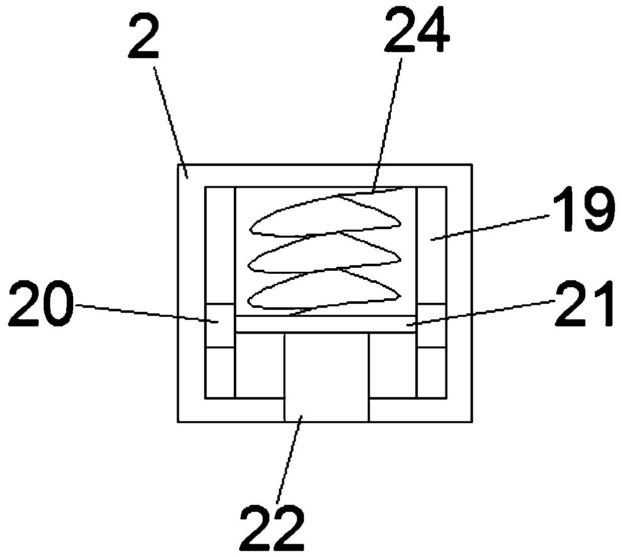 Diesel engine with base provided with a shock absorber and installation method of diesel engine