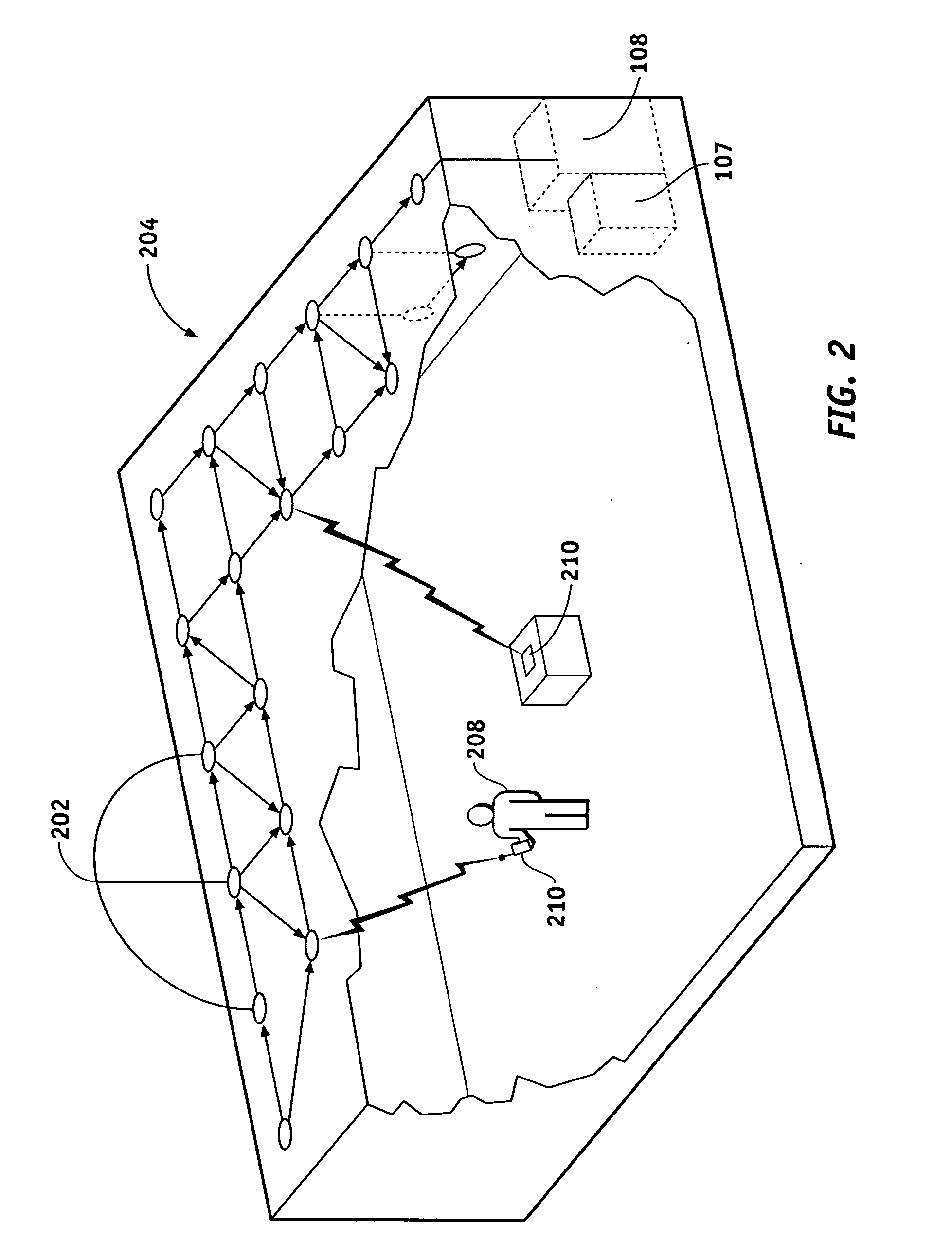 System and a node used in the system for wireless communication and sensory monitoring