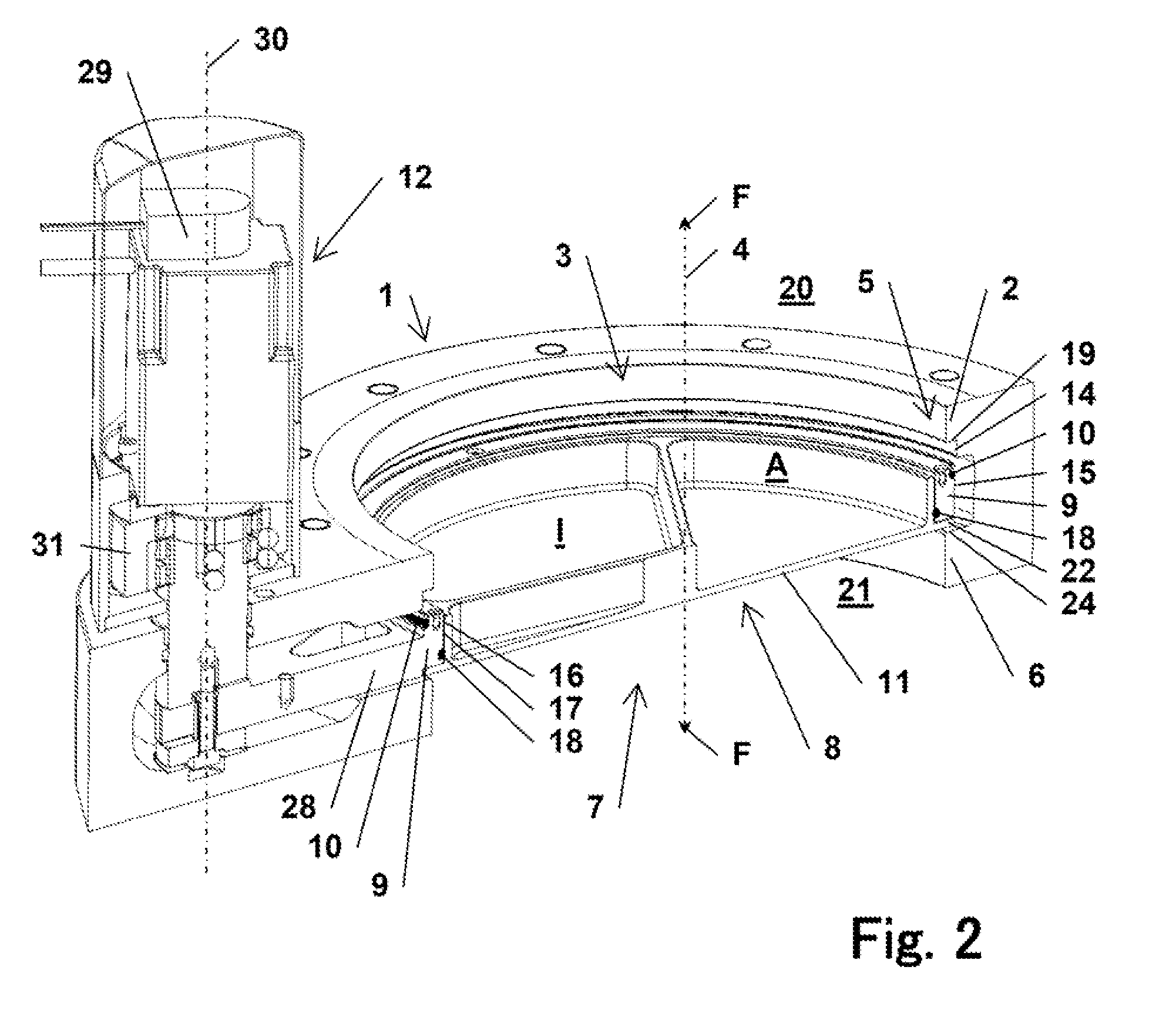 Valve for the substantially gas-tight interruption of a flow path