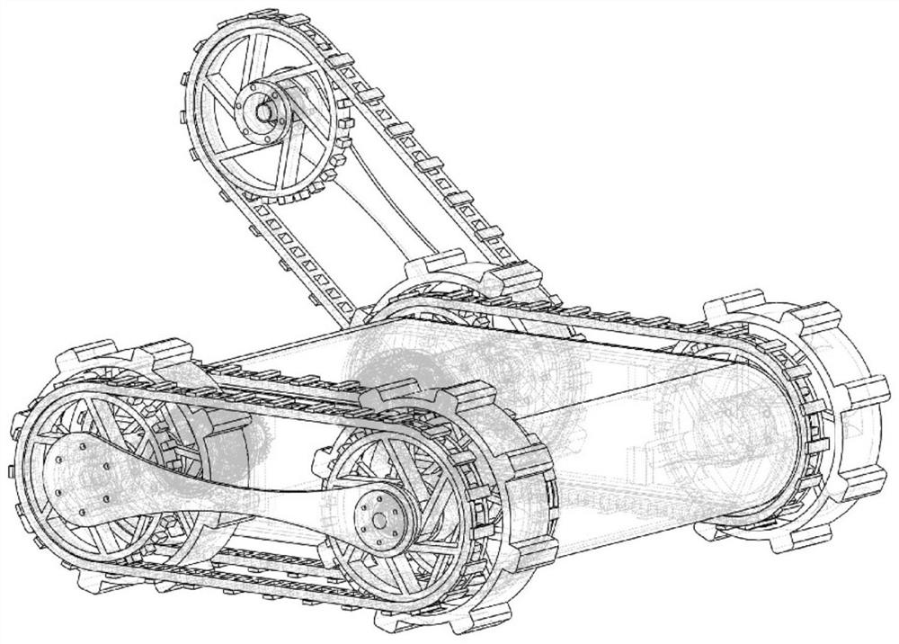 An obstacle-surpassing robot based on a wheel-legged chassis