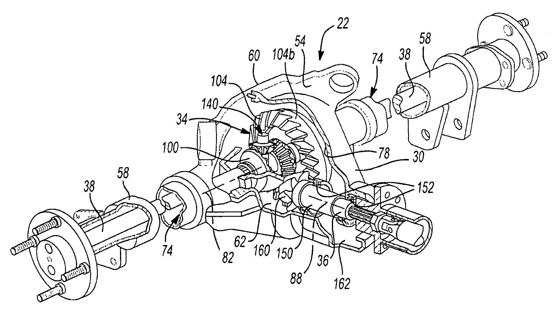 Drive axle assembly with gear mesh lubrication systems for lubricating gear mesh and/or differential bearings