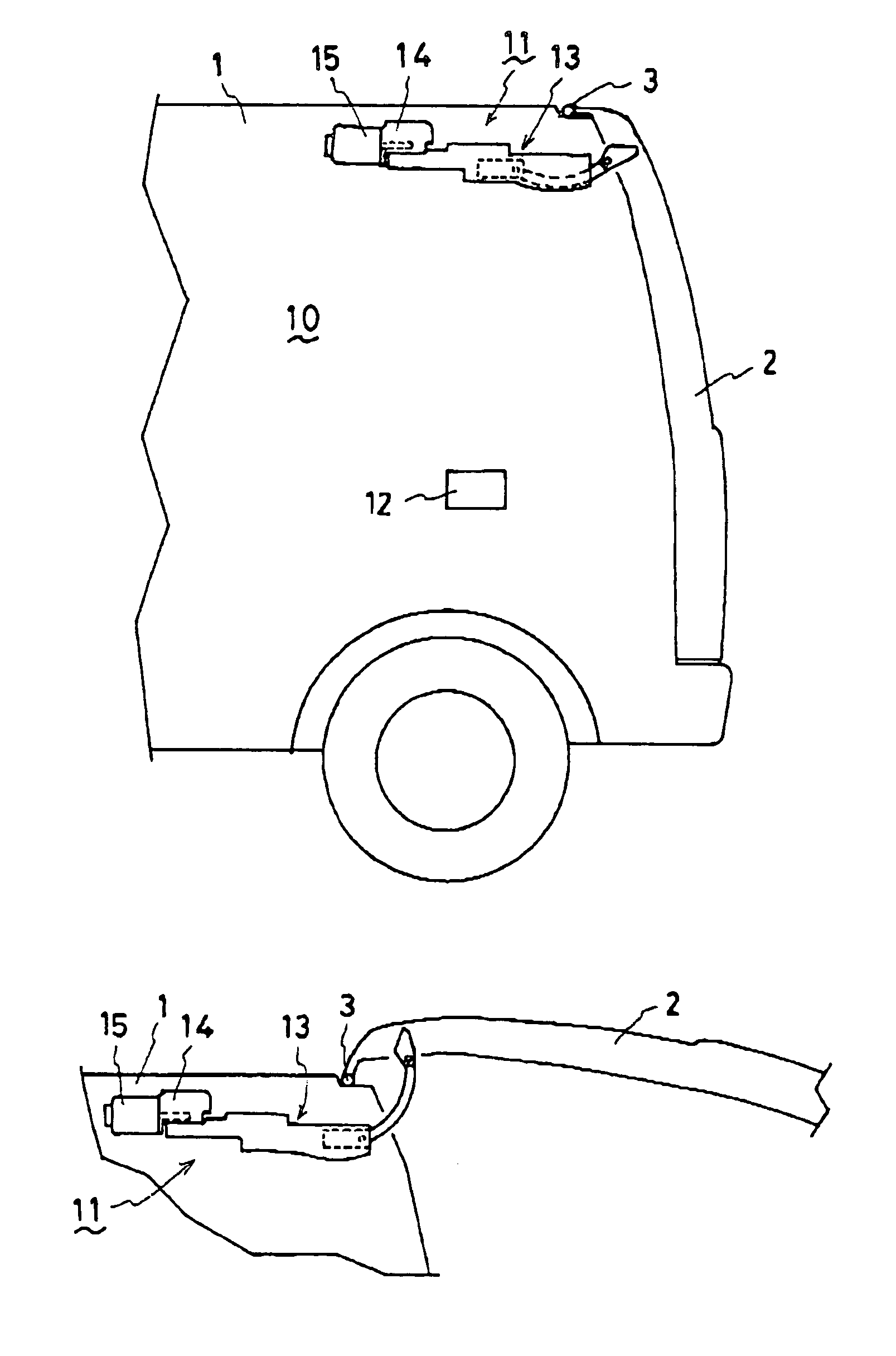 Opening and closing control system for opening-closing member of vehicle