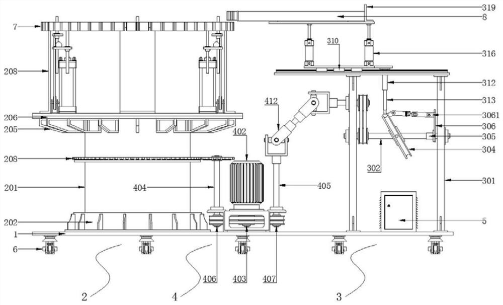 An assembly device for an impeller in a gas turbine