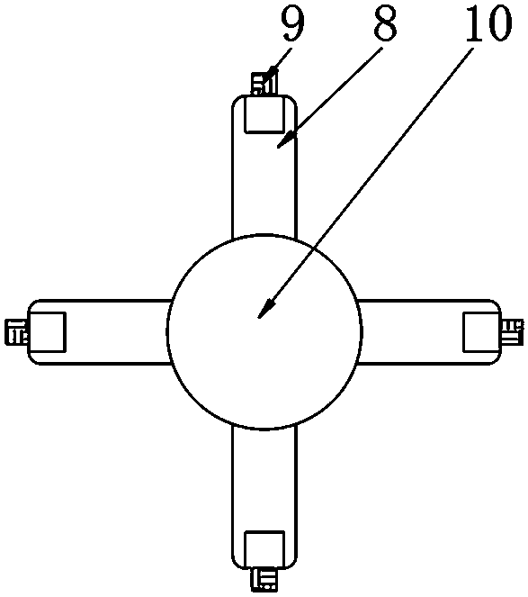 Supplied material replenishing device for automatic spraying machine