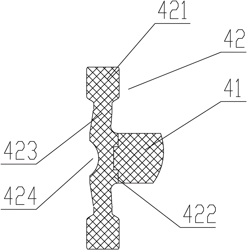 Water-stop structure and sealing device of mobile working gate