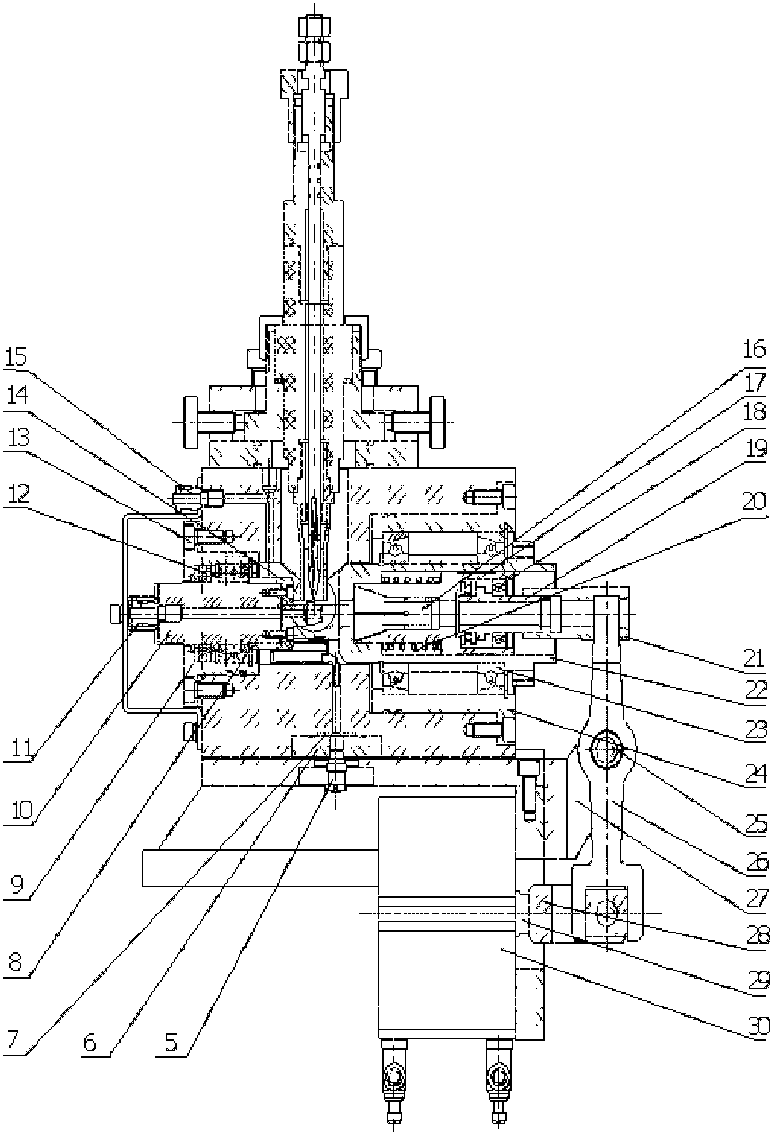 Welding device for lower end plug of guide pipe of pressurized water reactor nuclear power fuel assembly