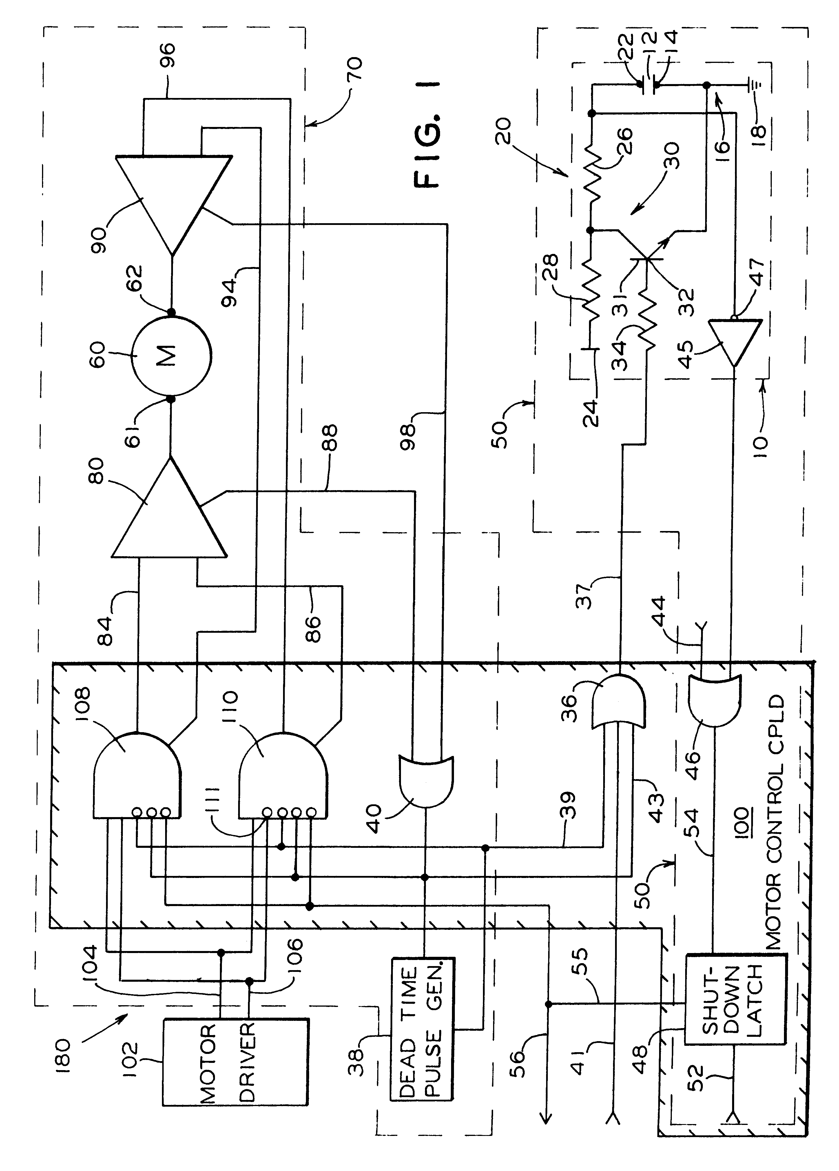 Motor protection for a powered door system