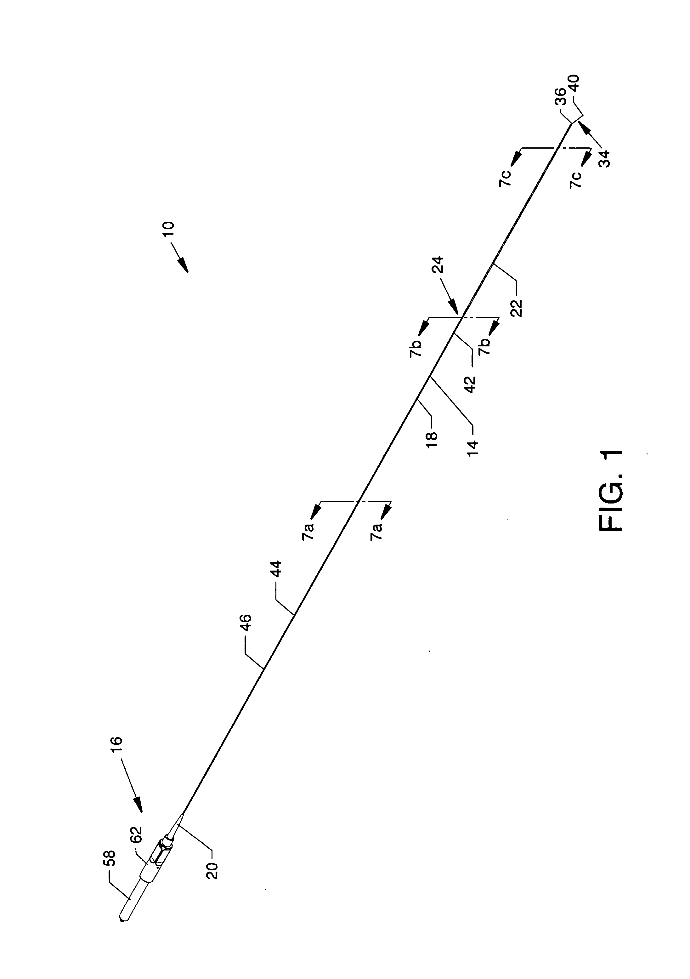 Forwardly directable fluid jet crossing catheter