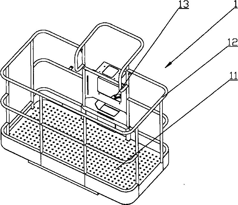 Overhead operation engineering vehicle and operation platform thereof