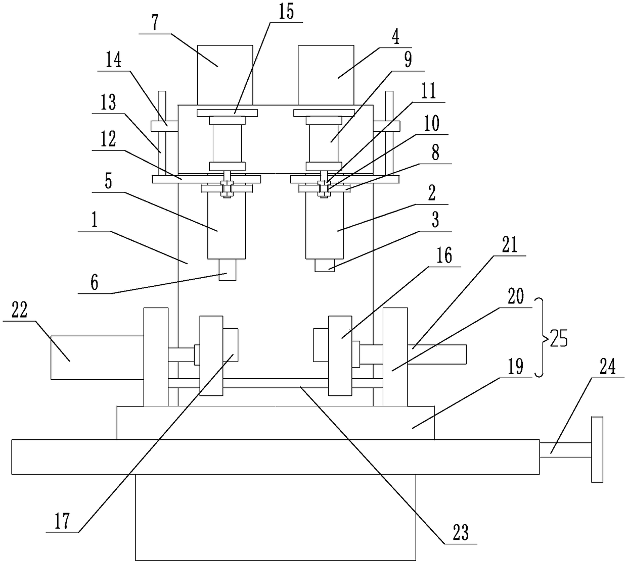 Automatic drilling and tapping equipment