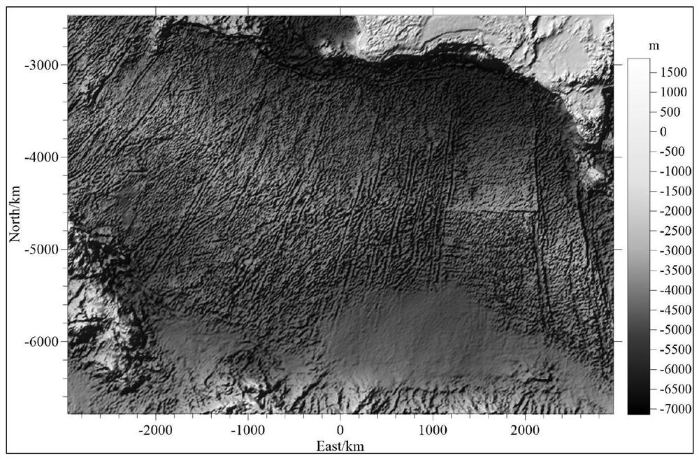 A Gravity Inversion Method of Crust Thickness Based on Variable Density