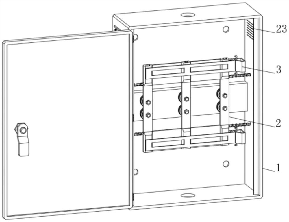 Distribution structure and distribution method of outdoor high-voltage cable distribution box