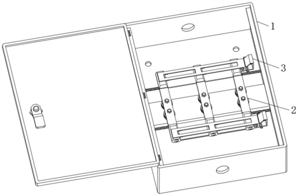 Distribution structure and distribution method of outdoor high-voltage cable distribution box