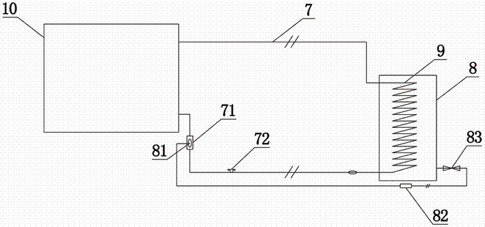 Tubular heat collecting evaporator and solar water heater with the heat collecting evaporator