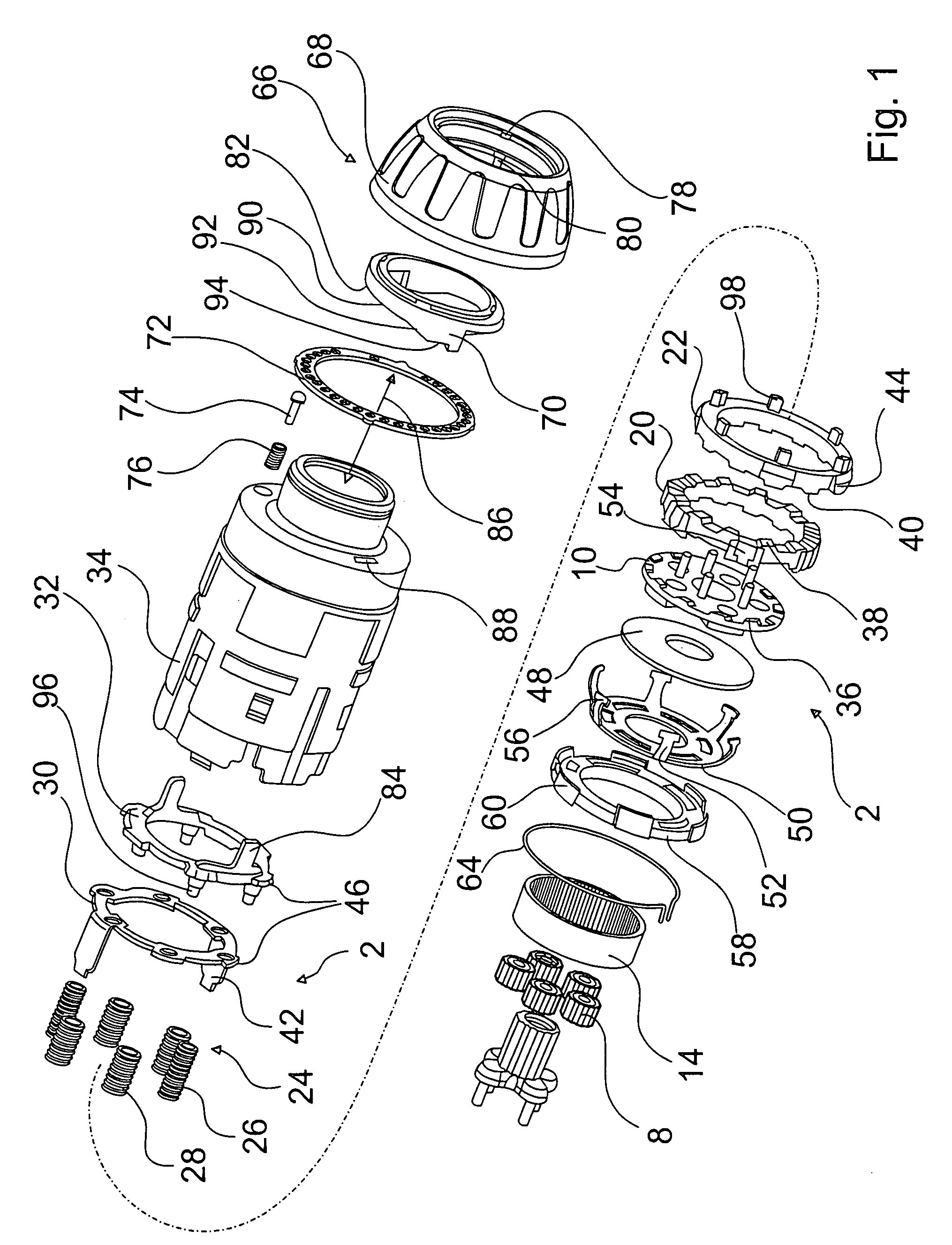 Hand-held power tool with a torque-limiting unit