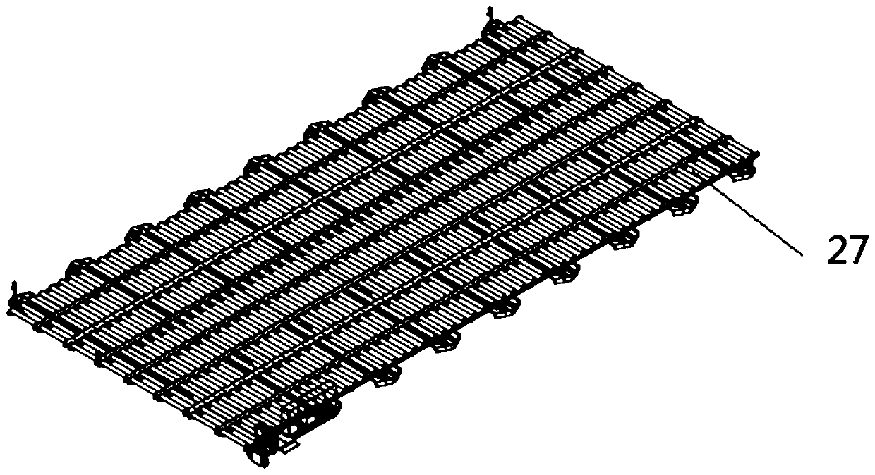 Hull sheet conveying trolley