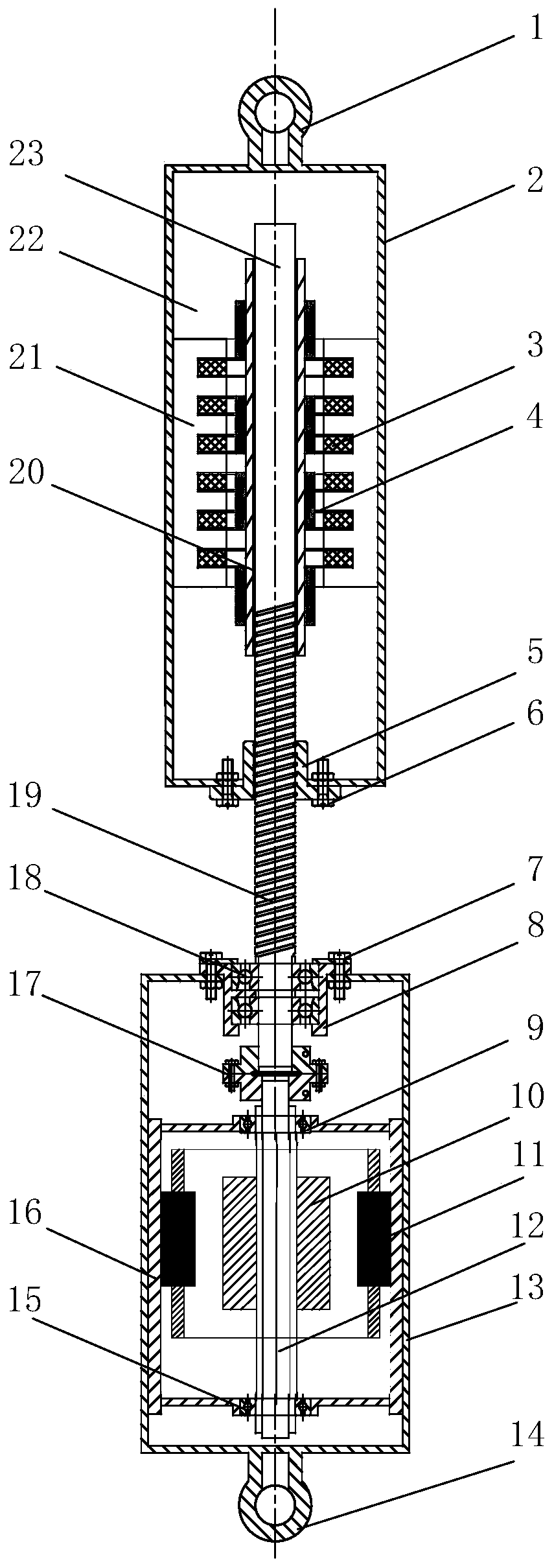 Inertia energy feedback device for new energy vehicles and working method