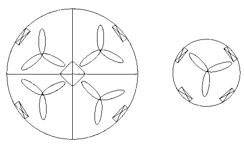 Composite two-stage wind power generation device in pipeline